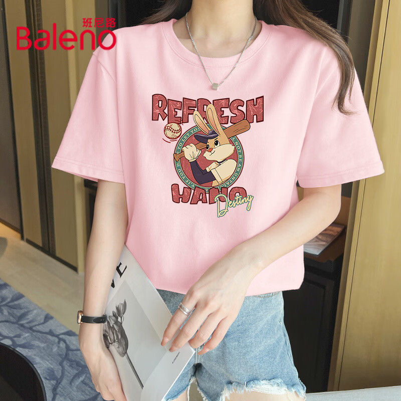 粉#棒球兔子