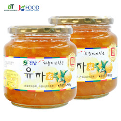 Quannan 韩国进口蜂蜜柚子茶 580g*2罐