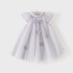 戴维贝拉 女童连衣裙夏季儿童新款2026网纱国风公主裙宝宝汉服裙子