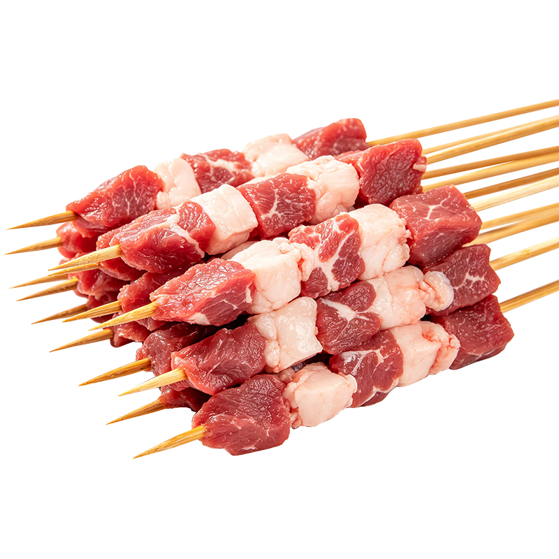 潮味码头黑椒孜然牛肉串300g