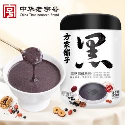 方家铺子 黑芝麻核桃粉500g五黑五谷杂粮代餐粉粗粮