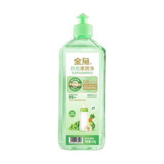 金鱼 无阴离子表活奶瓶果蔬净420g*2瓶食品用级母婴不伤手奶瓶清洗剂