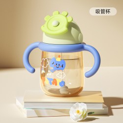 potato 学饮杯婴幼儿鸭嘴杯6个月以上直饮PPSU儿童吸管杯宝宝水杯