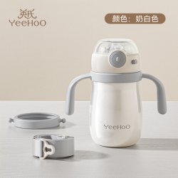 英氏 婴幼儿保温杯宝宝水杯鸭嘴儿童吸管学饮杯6个月以上外出防呛