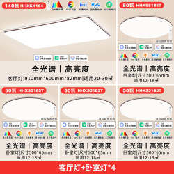 Panasonic 20点：松下（Panasonic）松畔咖色智能四室一厅 吸顶灯全光谱护眼智能客厅灯中古风