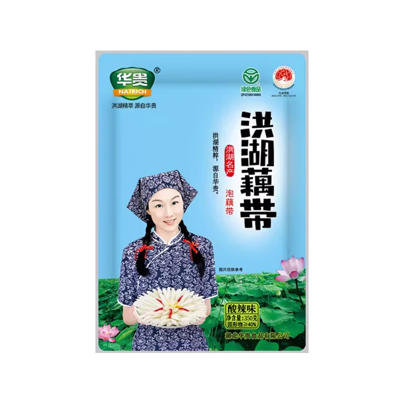 NATRICH/华贵 洪湖藕带 400g/袋 酸辣泡椒藕尖