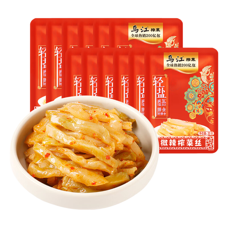 乌江 微辣榨菜丝 30g*12袋