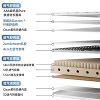 8H 天然乳胶独立弹簧床垫 1.8米 压缩盒装