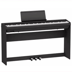 Roland 电钢琴 FP-30X黑色（三踏板）+原厂木架 便携88键