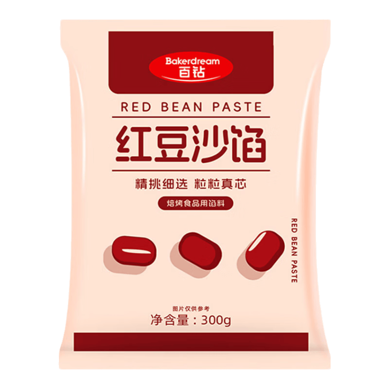 百钻安琪红豆沙馅 300g*1袋