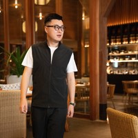 ROSURE'S DENZEL 立领弹力轻量化速干马甲 黑色 XL