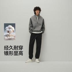 森马 做旧时尚松紧腰休闲裤