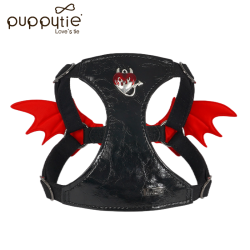 PUPPYTIE 宠物牵引绳背心式小型犬外出可调节小恶魔遛狗绳狗胸背带
