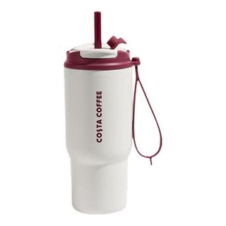 COSTA 咖世家 保温吸管杯 经典白 620ml