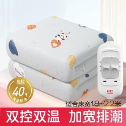 彩虹 电热毯 多重自动断电保护排潮除湿 双控调温 长2.0米宽1.8米