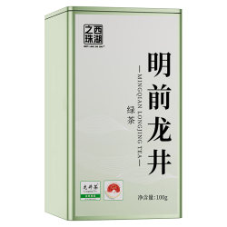 西湖之珠 明前一级绿茶 100g 铁罐装