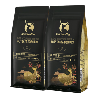 瑞幸咖啡 SOE耶加雪菲手冲咖啡豆 500g 咖啡豆2袋