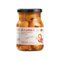 绿山果园 果汁山楂罐头 360g*4瓶
