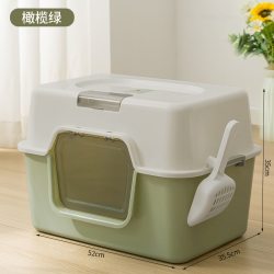 乖主人 猫砂盆全封闭防外溅顶入式超大防臭猫屎盆大肥猫除臭猫厕所不漏尿
