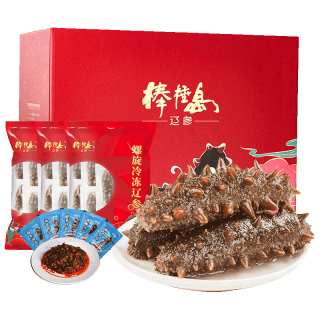 棒棰岛 大连辽刺参 非即食淡干海参 1500g礼盒装21-27只