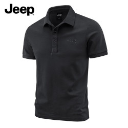 Jeep 吉普 男士短袖POLO衫 宽松商务休闲爸爸装父亲节礼物