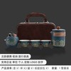 篱缘居 陶瓷便携快客杯一壶一杯 旅行茶具套装