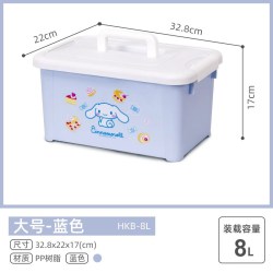 爱丽思 大耳狗联名 CMB-15CN 透明小物收纳盒 32.8*22*17 蓝/透