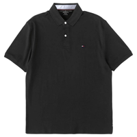TOMMY HILFIGER/汤米·希尔费格 男款美式休闲印花短袖POLO衫 黑色 2XL