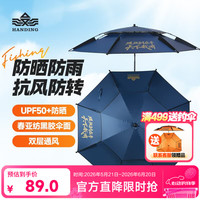 汉鼎 螺纹钢钓伞 新款钓鱼遮阳伞 2.2米