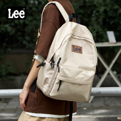 Lee 双肩包 大容量电脑包 卡其色