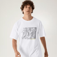 ARC'TERYX KRAGG COTTON LITHOGRAPHICA 男士短袖石膏白(White Light)/2XL