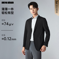 利郎 G6XKF831SA 轻薄透气 黑色 XL 男士西服