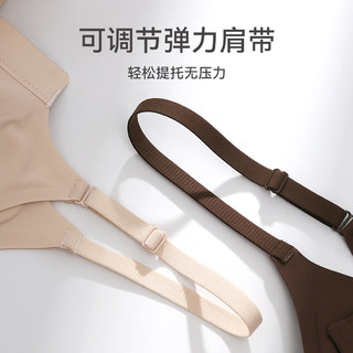 芬腾 FB26960271 聚拢上托防下垂一片式无钢圈文胸 黑色 L