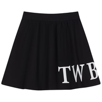 TEENIE WEENIE 高腰A字碎褶半身裙 黑色 M(165)