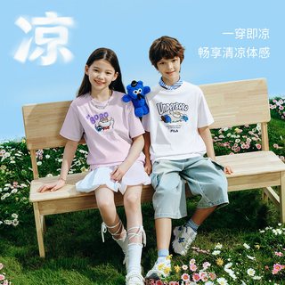 FILA/斐乐 儿童纯棉短袖T恤