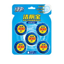 绿伞 蓝泡泡50g组合 洁厕灵 5块*1卡 除臭块状