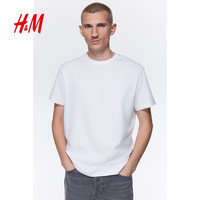 H&M 男士简约休闲短袖T恤 0570002