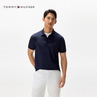 移动端：TOMMY HILFIGER Tommy春夏男装珠地网眼撞色短袖T恤/镶边翻领POLO衫