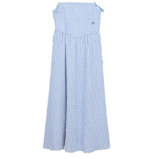 移动端：MOUSSY 春季新品文艺田园风格纹刺绣吊带连衣裙028ISA33-0007