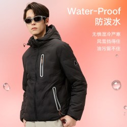 美力城 轻薄鹅绒修身短款羽绒服