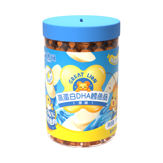 盖狮 高蛋白DHA鳕鱼肠 250g 婴幼儿零食