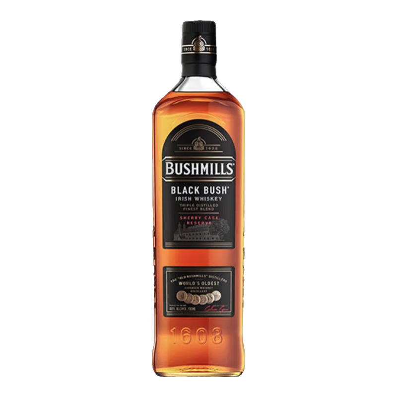 BUSHMILLS/布什米尔 百世醇黑标单一麦芽威士忌 700ml*2瓶