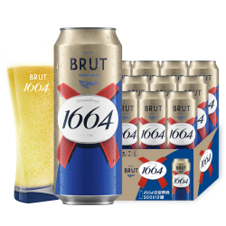 1664凯旋 1664 凯旋 法蓝干啤酒 小麦风味 500ml*12罐
