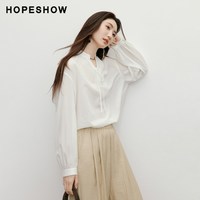 HOPESHOW/红袖 红袖系带雪纺衫