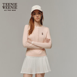 TEENIE WEENIE 小熊长袖T恤女 浅粉色 S