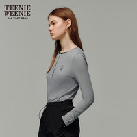 TEENIE WEENIE 小熊长袖T恤 女 中灰色 S