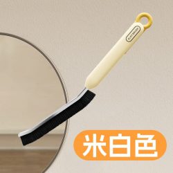 正妙 二合一缝隙刷 硬毛刷 米白色-1件装