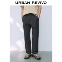 UR UR2026春季新款男装机能休闲百搭纯色松紧腰锥形裤UMT660011 墨蓝 30