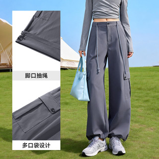 Baleno/班尼路 直筒工装裤女 藏青 XL 女士休闲裤