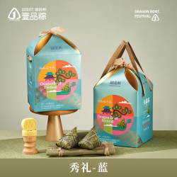 御品軒 秀礼端午粽子礼盒 995g 双枣粽130g*2 减糖豆沙粽130g*1 大唐蜂蜜粽130g*2 紫薯红豆粽130g*1 雪藏绿豆糕40g*5 洋槐蜂蜜15g*1